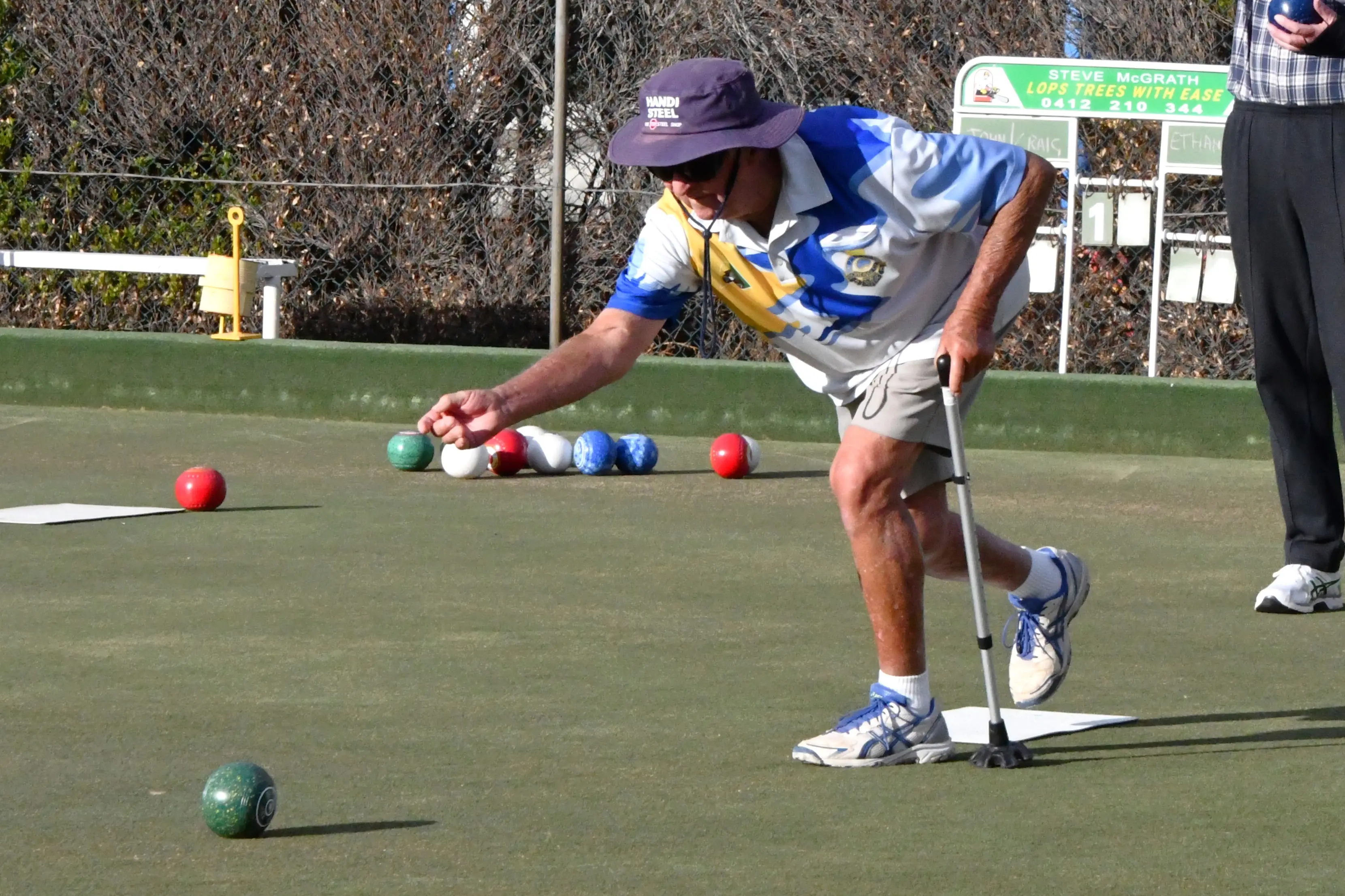 <p>Col Hayward enjoyed some social bowls both on Thursday and Saturday last week. PHOTO: Jenny Kingham</p>\\n