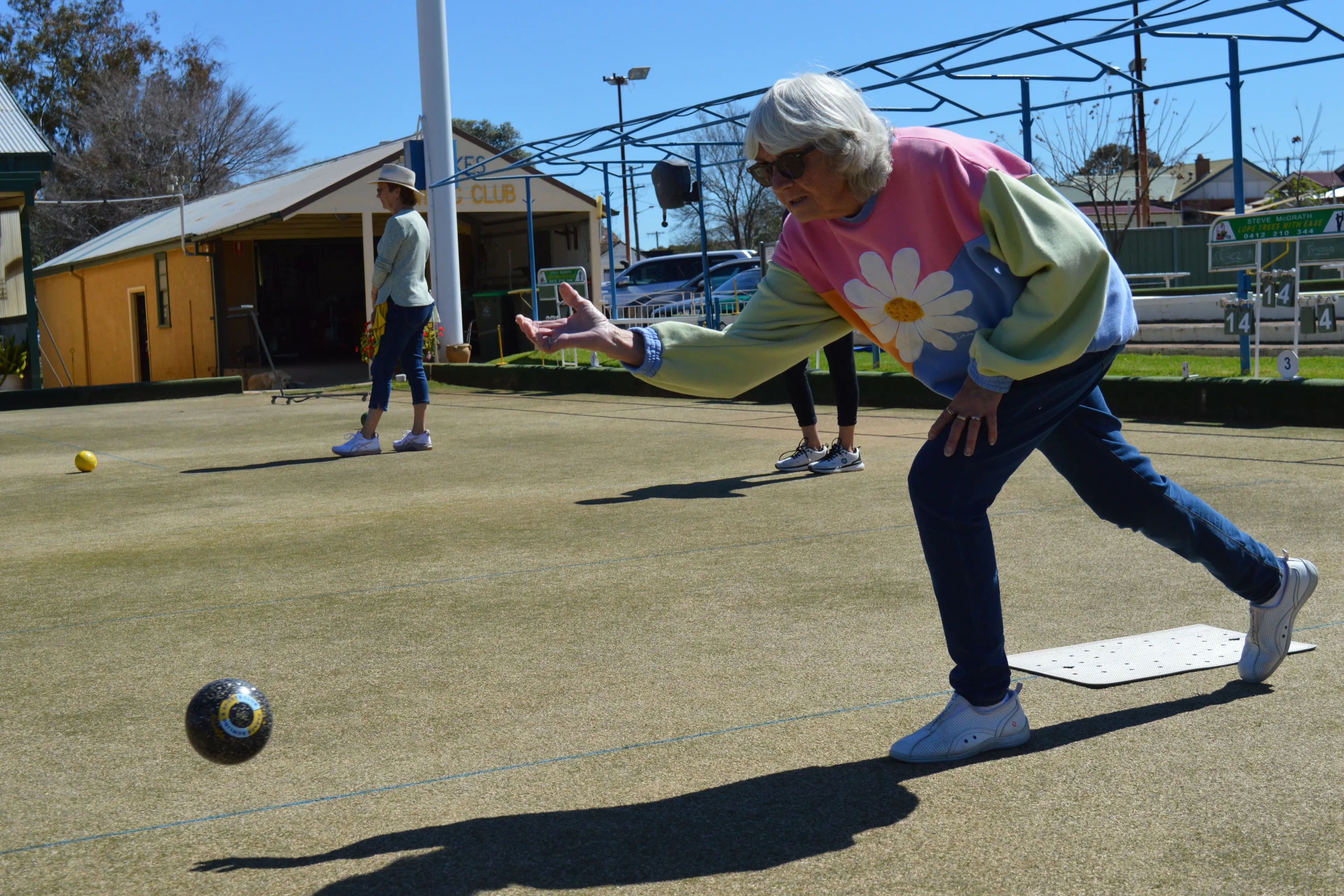 <p>Cherie Frame came from behind with partner Jan McPhee to take the chequered flag 22 - 17 in this week\\'s social bowls. PHOTO: Christine Little</p>\\n
