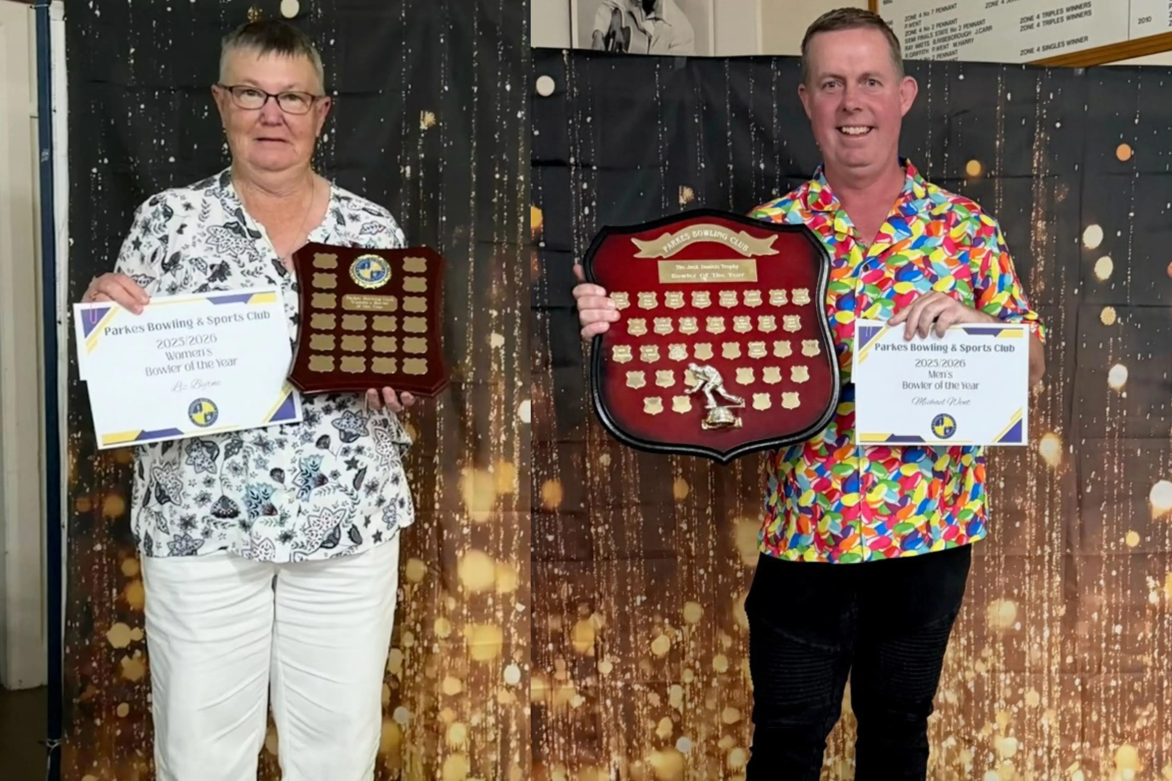 <p>Liz Byrne was announced Parkes Bowling and Sports Club\\'s Women\\u2019s Bowler of the Year at the club\\'s presentation night, while Michael Went was named Men\\u2019s Bowler of the Year. </p>\\n