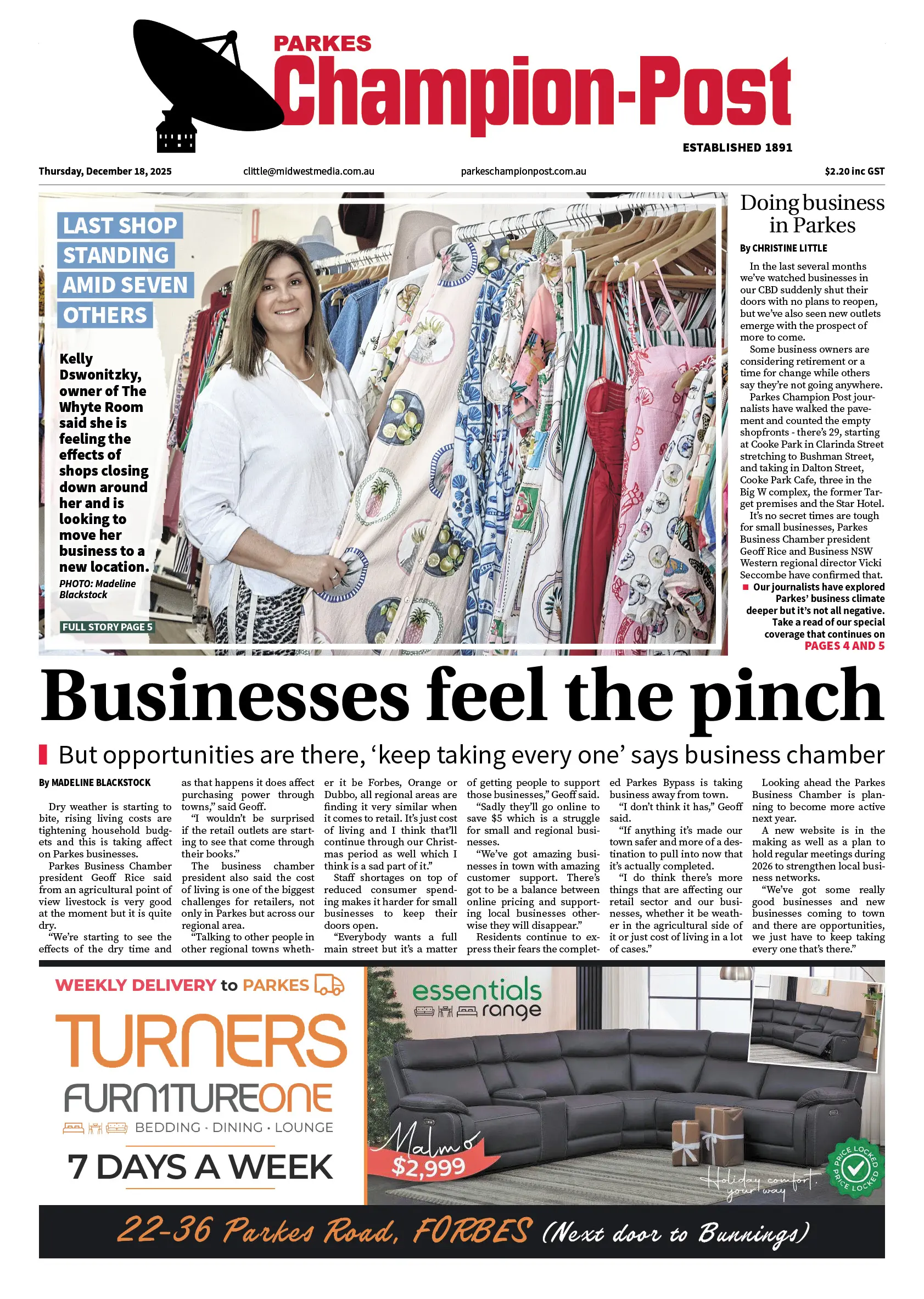 Parkes Champion-Post, Thursday, December 18, 2025