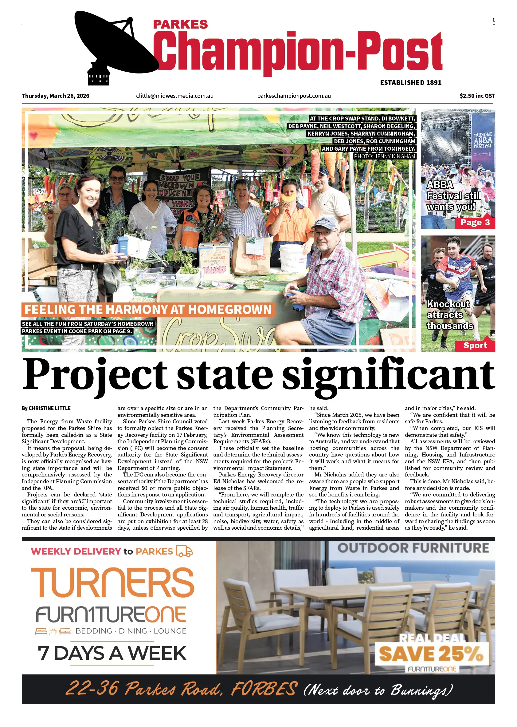 Parkes Champion-Post, Thursday, March 26, 2026