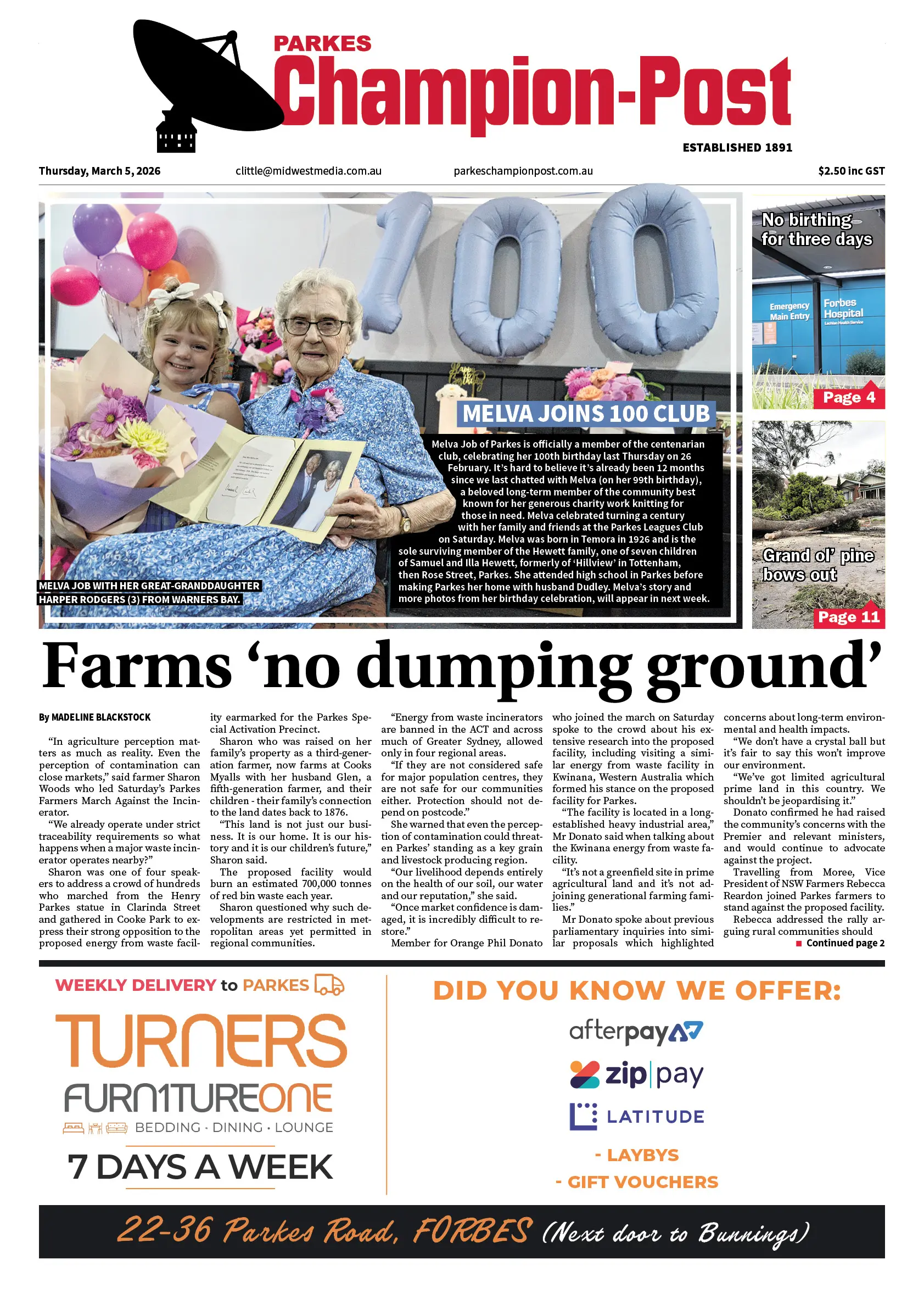Parkes Champion-Post, Thursday, March 5, 2026