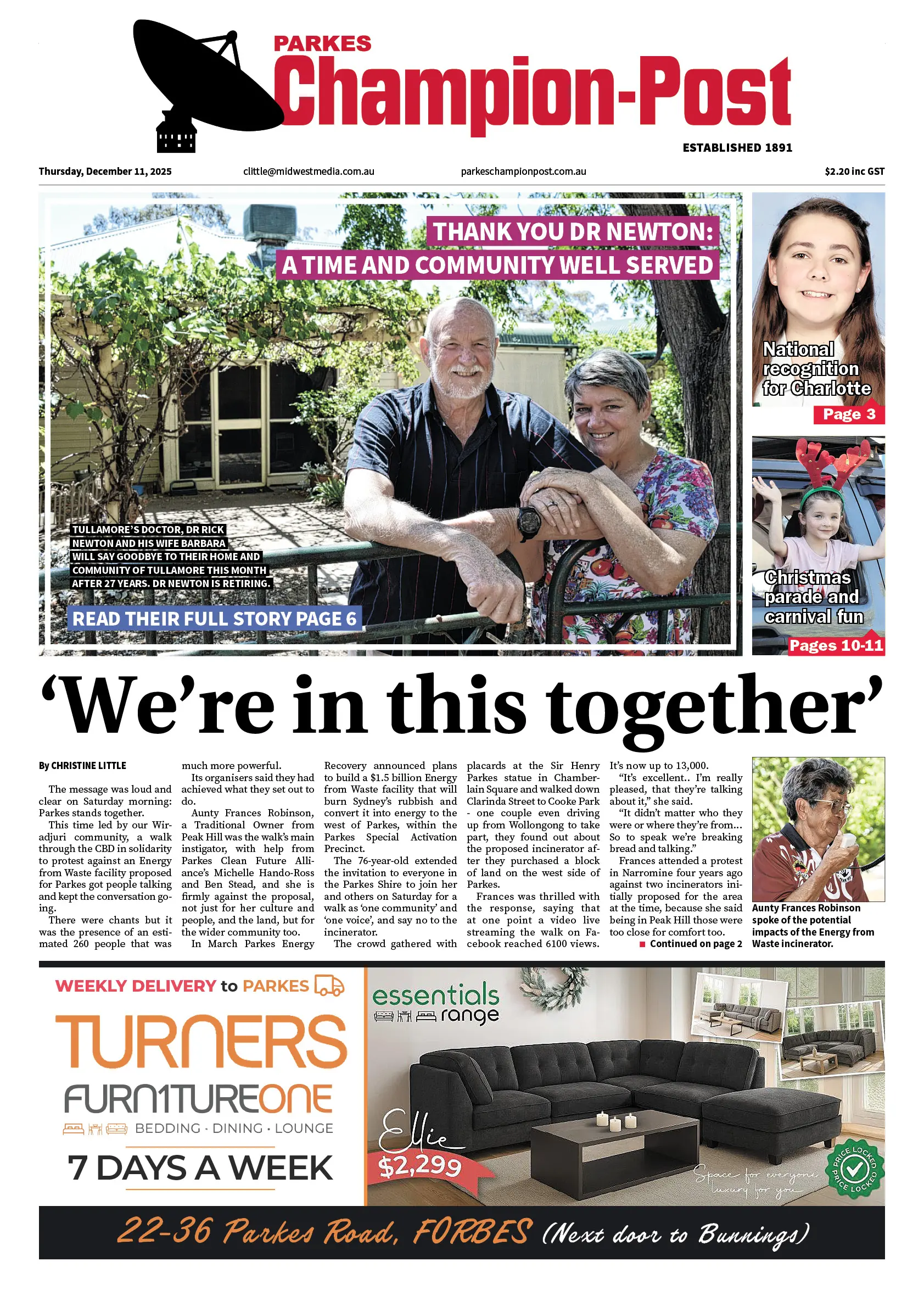 Parkes Champion-Post, Thursday, December 11, 2025