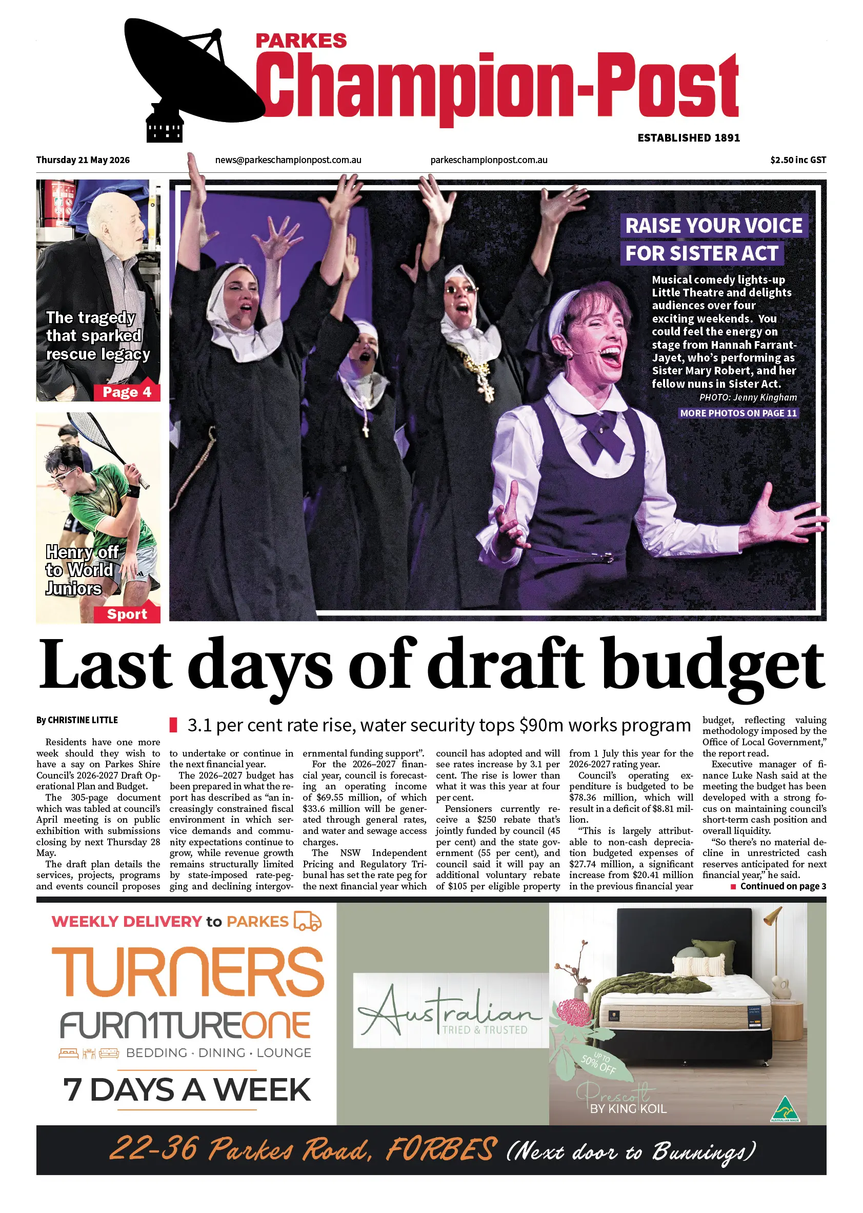 Parkes Champion-Post, Thursday 21 May 2026