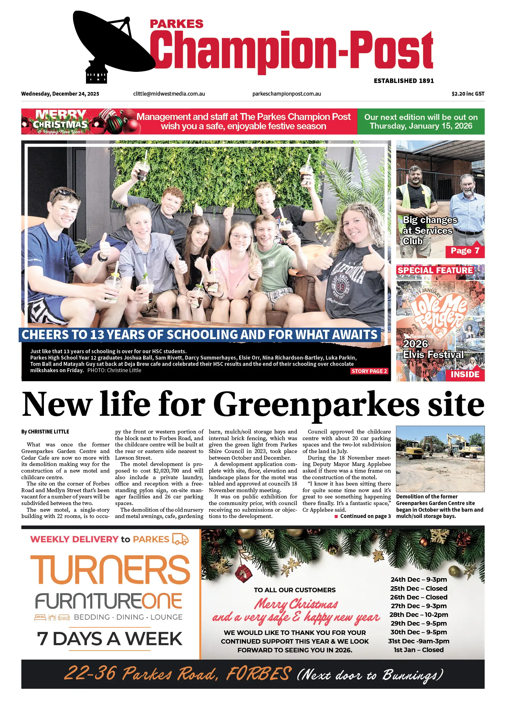 Parkes Champion-Post, Wednesday, December 24, 2025