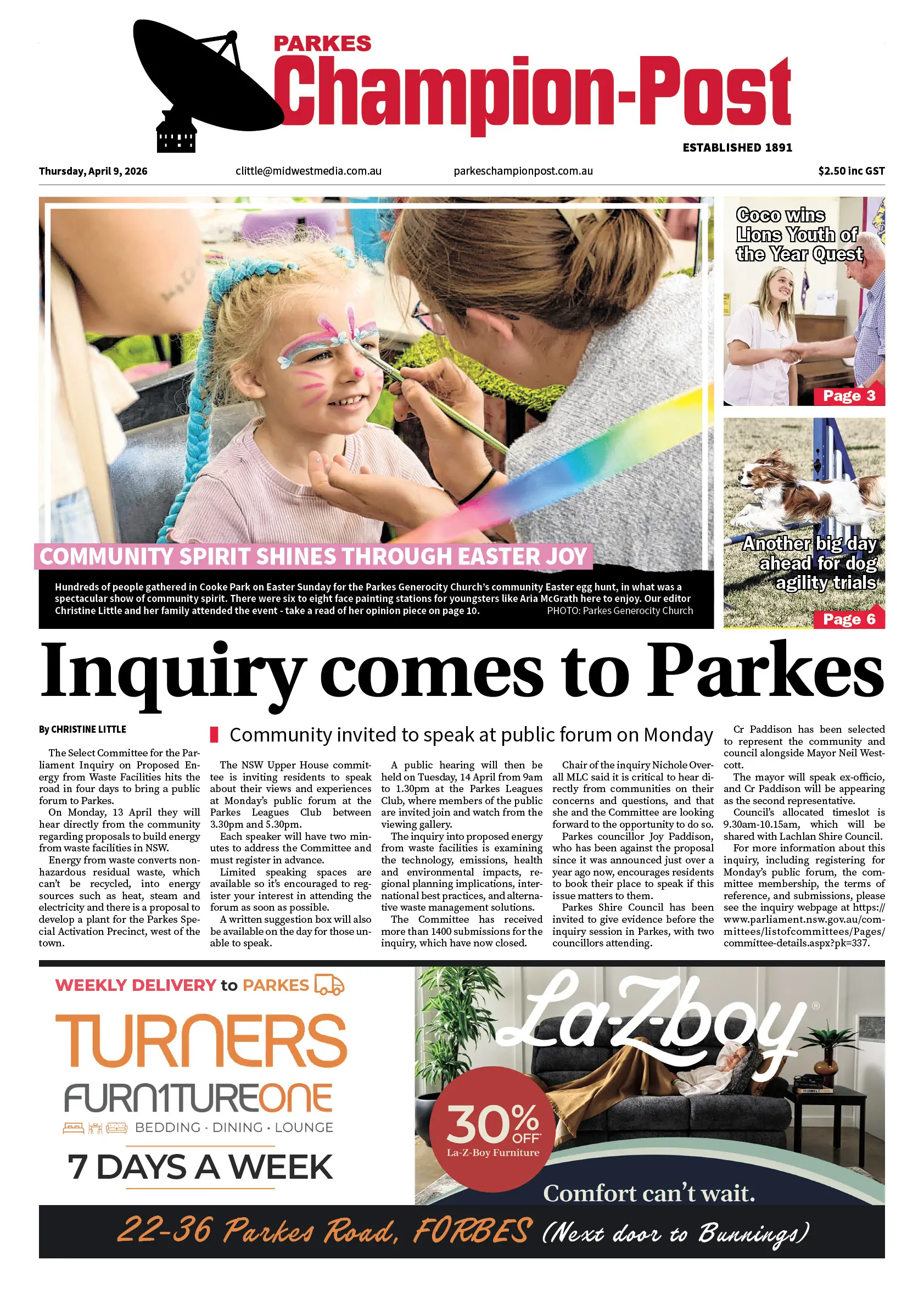 Parkes Champion-Post, Thursday, April 9, 2026
